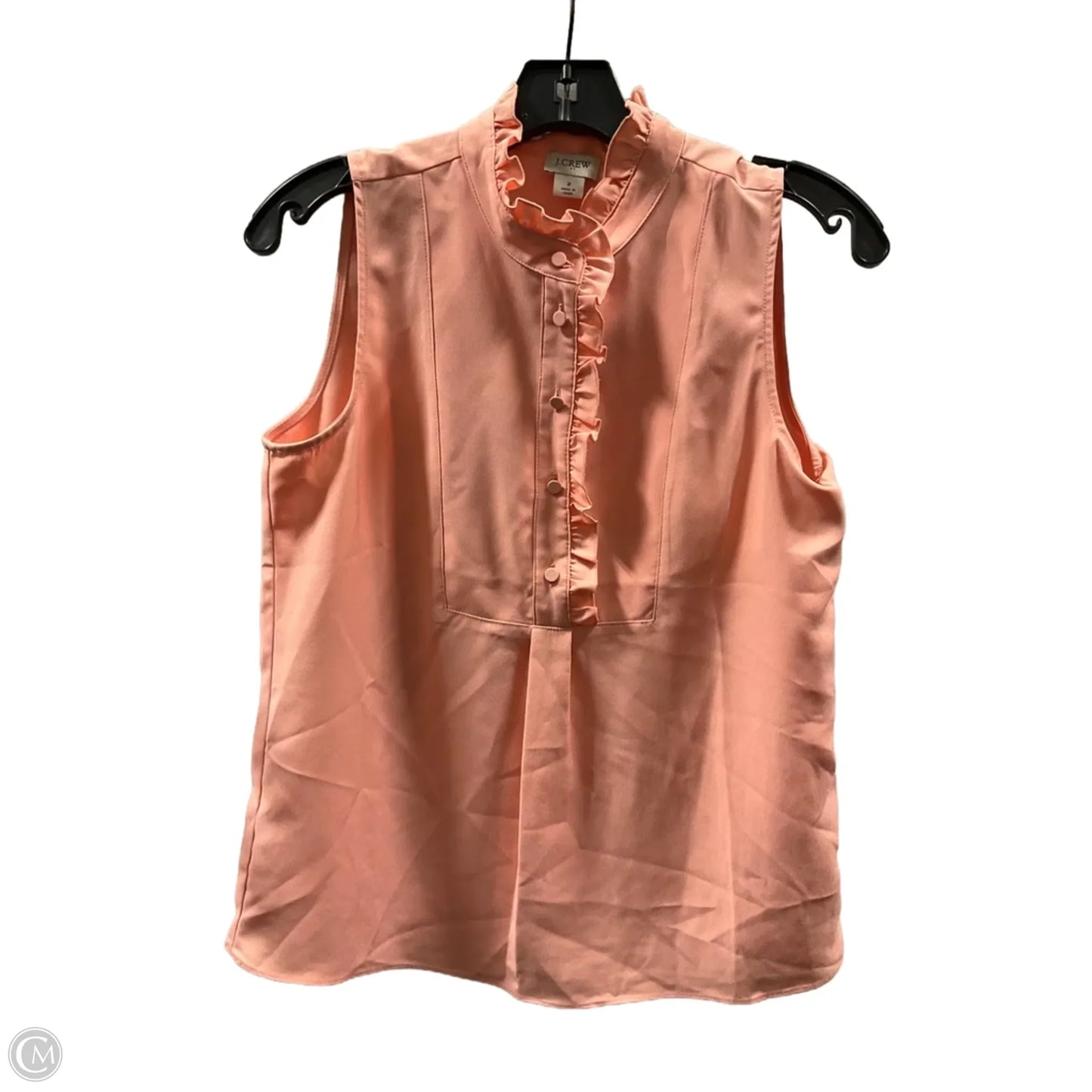 Top Sleeveless By J. Crew In Peach, Size: 2