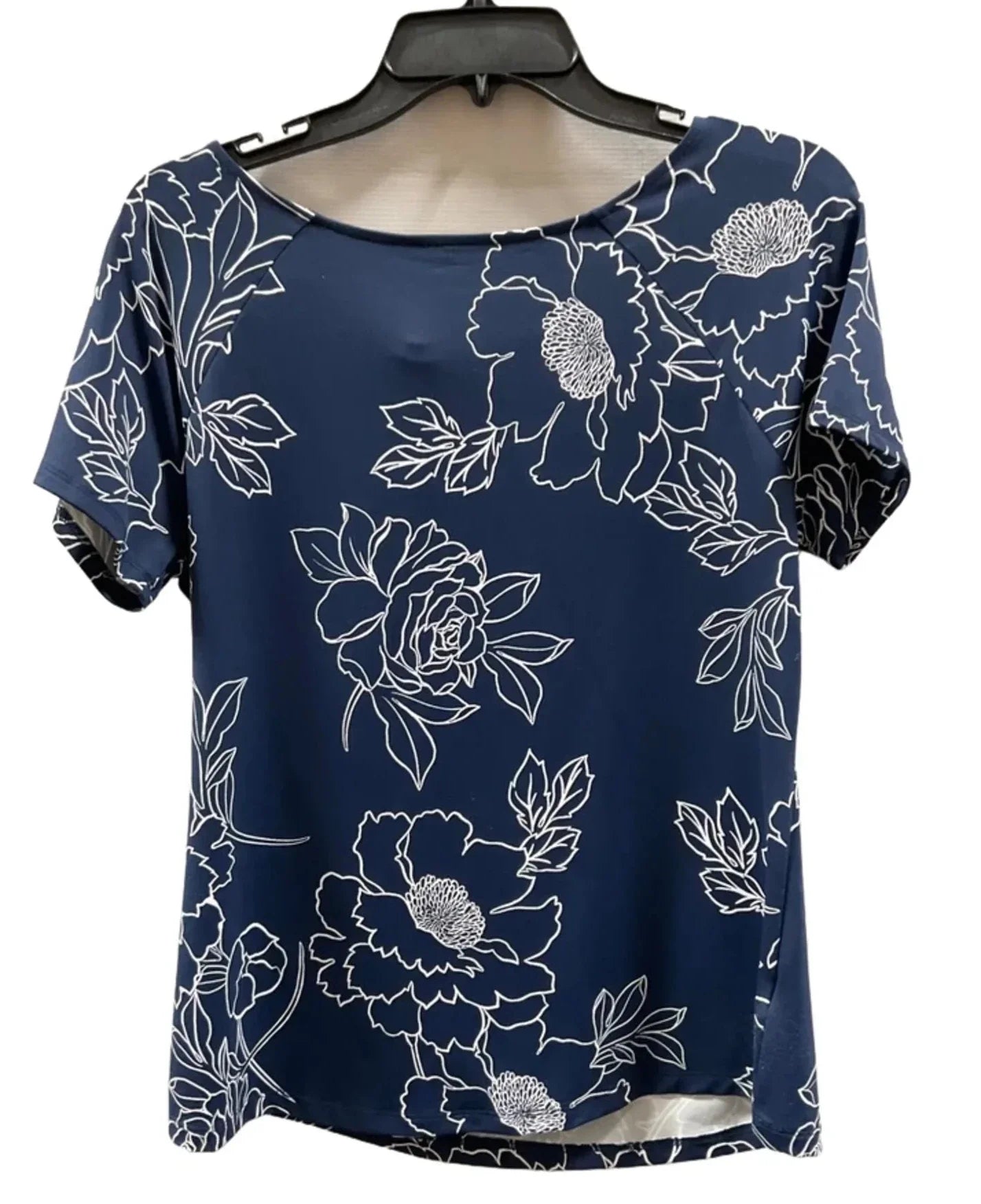 Top Short Sleeve By Talbots In Blue, Size: M