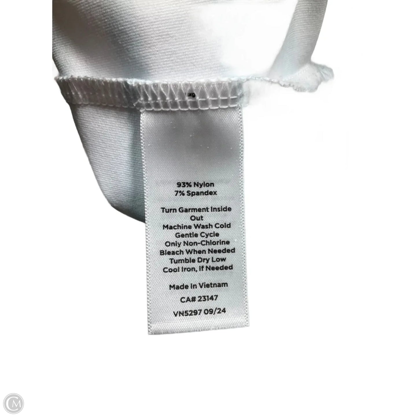 Top Short Sleeve By Talbots In Striped Pattern, Size: M