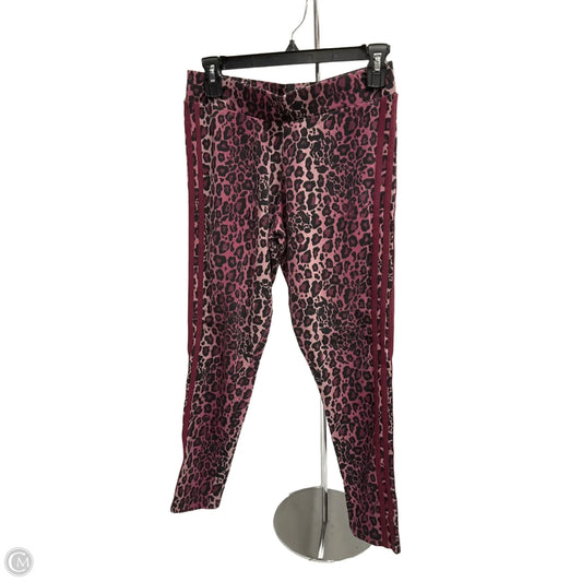 Athletic Leggings By Adidas In Animal Print, Size: M