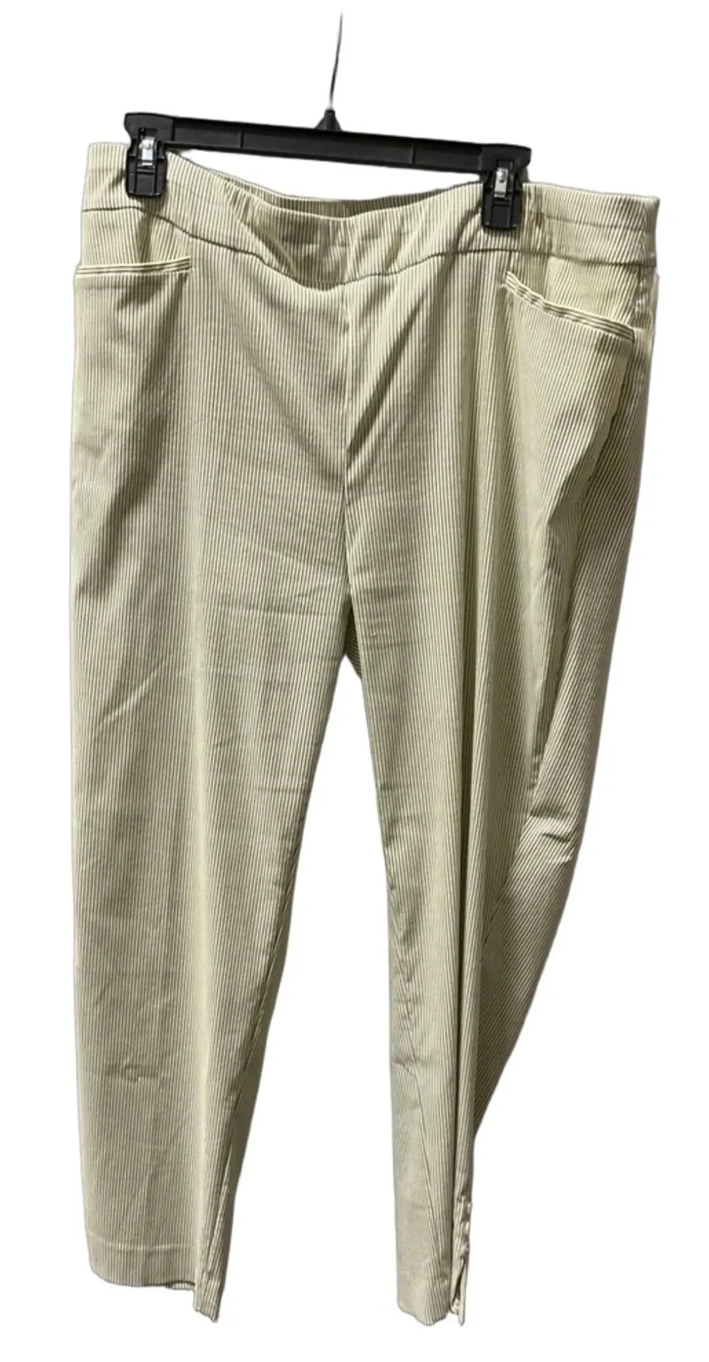 Pants Linen By Chicos In Striped Pattern, Size: 16