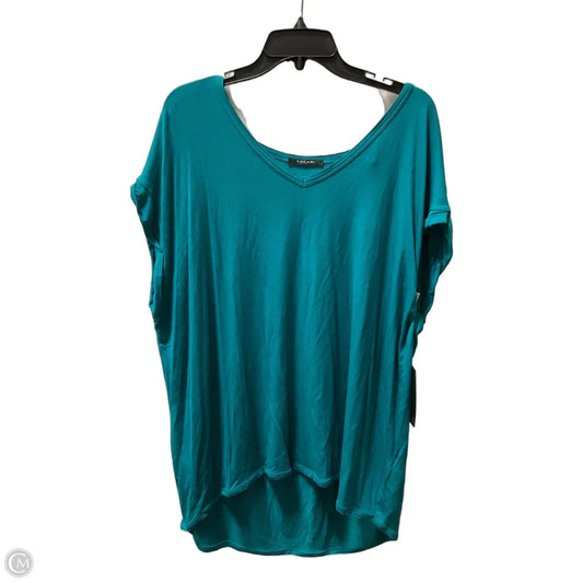 Top Short Sleeve Basic By Tahari In Teal, Size: Xl
