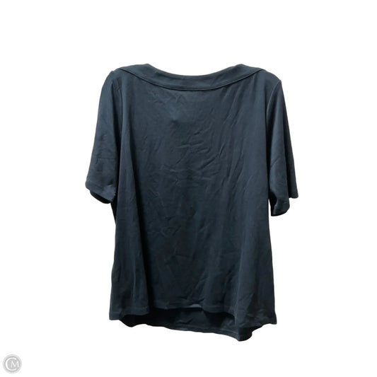 Top Short Sleeve Basic By J. Jill In Navy, Size: Xl
