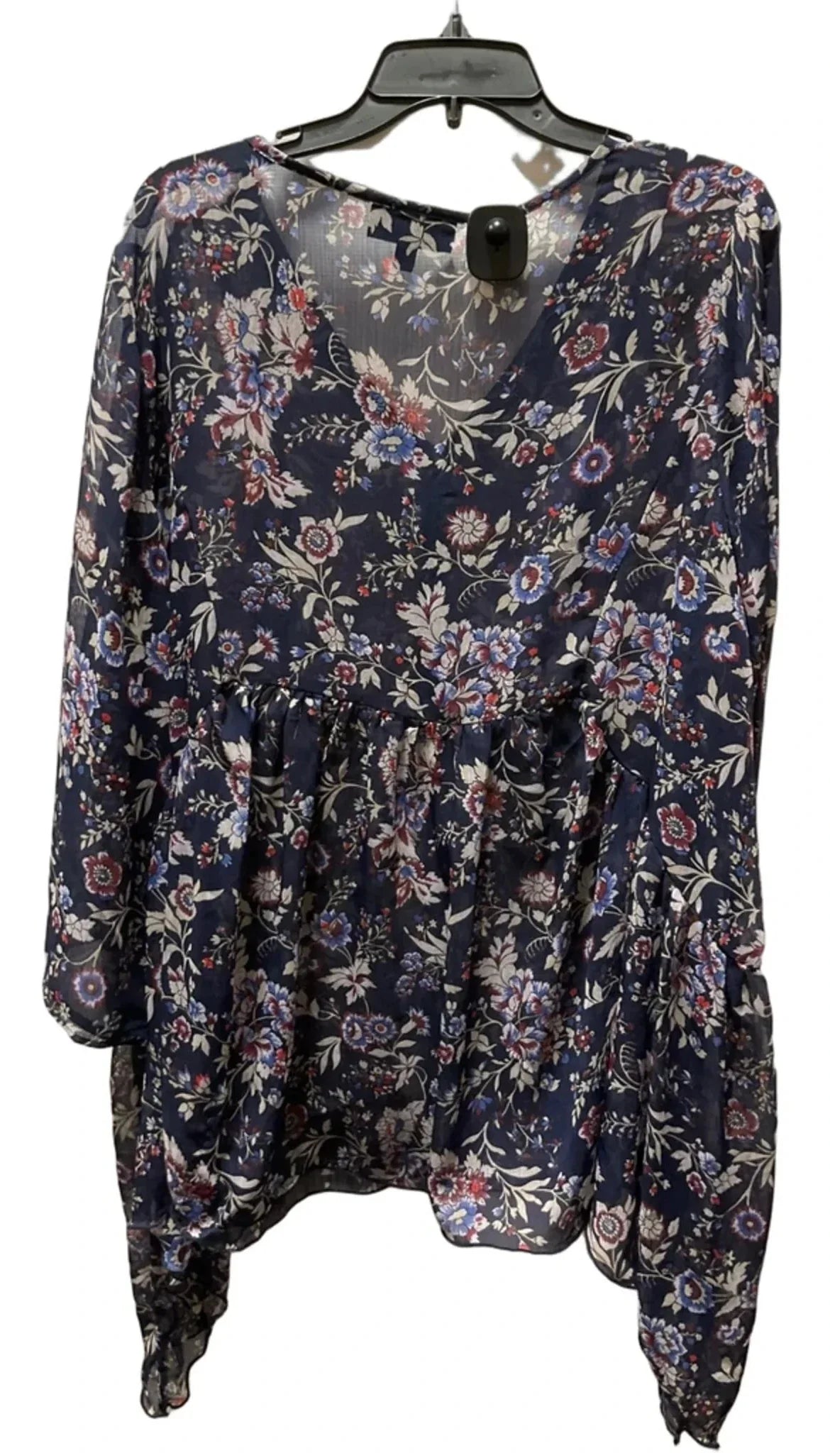 Top 3/4 Sleeve By Lane Bryant In Floral Print, Size: Xl