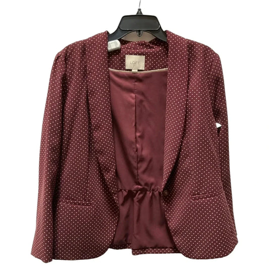 Blazer By Loft In Polkadot Pattern, Size: L