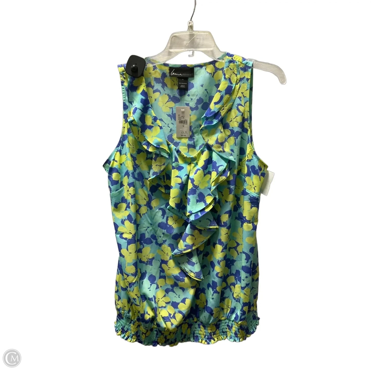 Top Sleeveless By Lane Bryant In Blue, Size: Xl