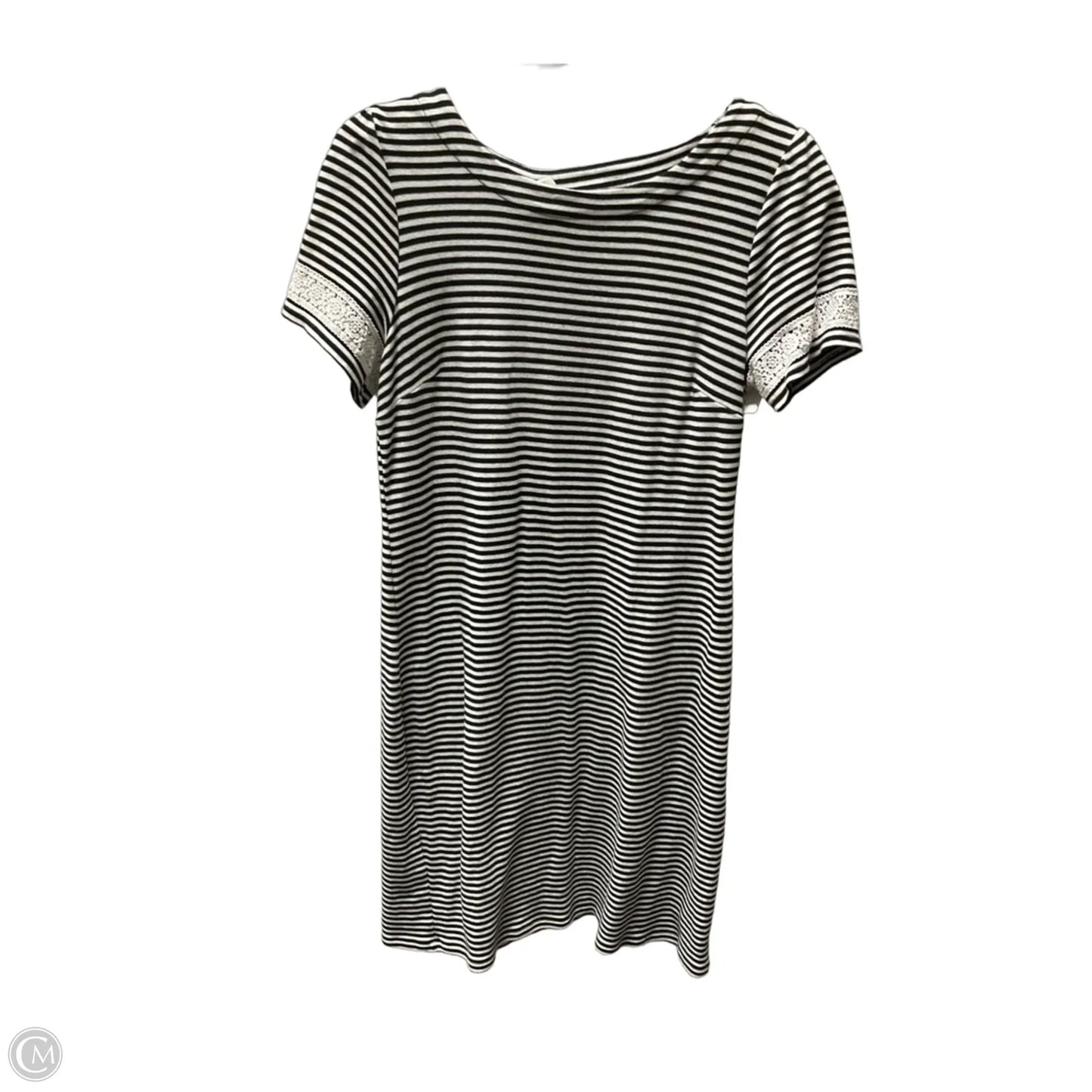 Dress Casual Midi By Talbots In Striped Pattern, Size: M