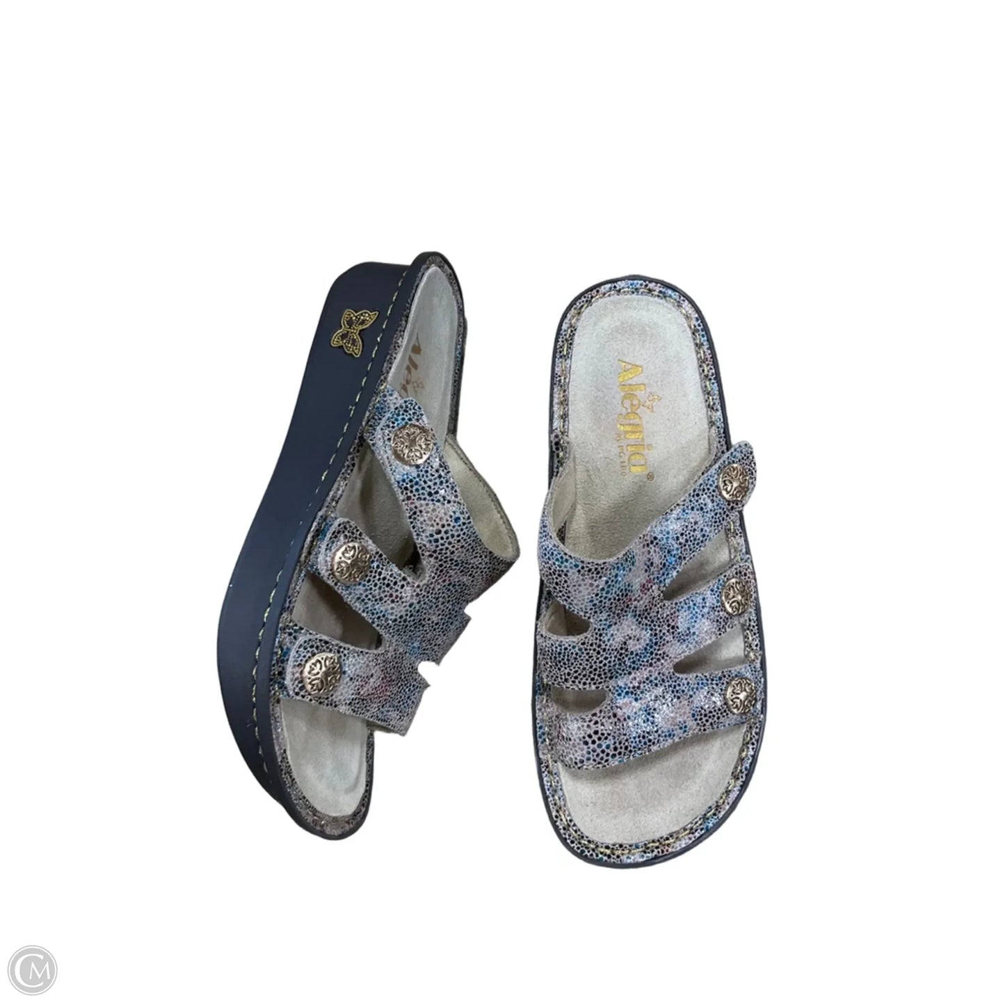 Sandals Flats By Alegria In Grey, Size: 6