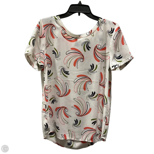 Top Short Sleeve By Ann Taylor In Multi-colored, Size: M
