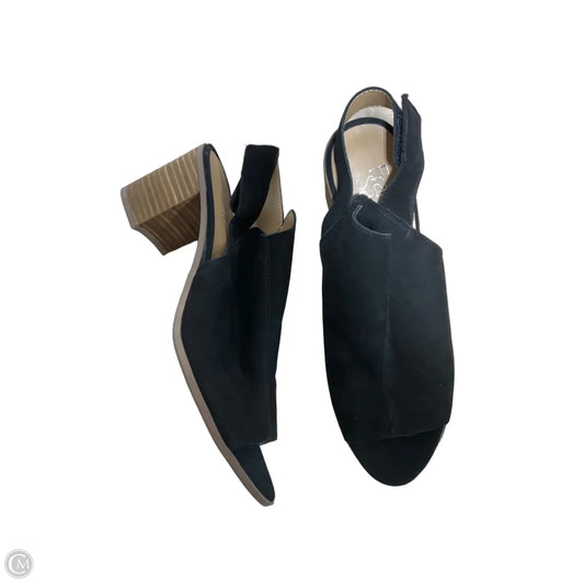 Sandals Heels Block By Franco Sarto In Black, Size: 9.5