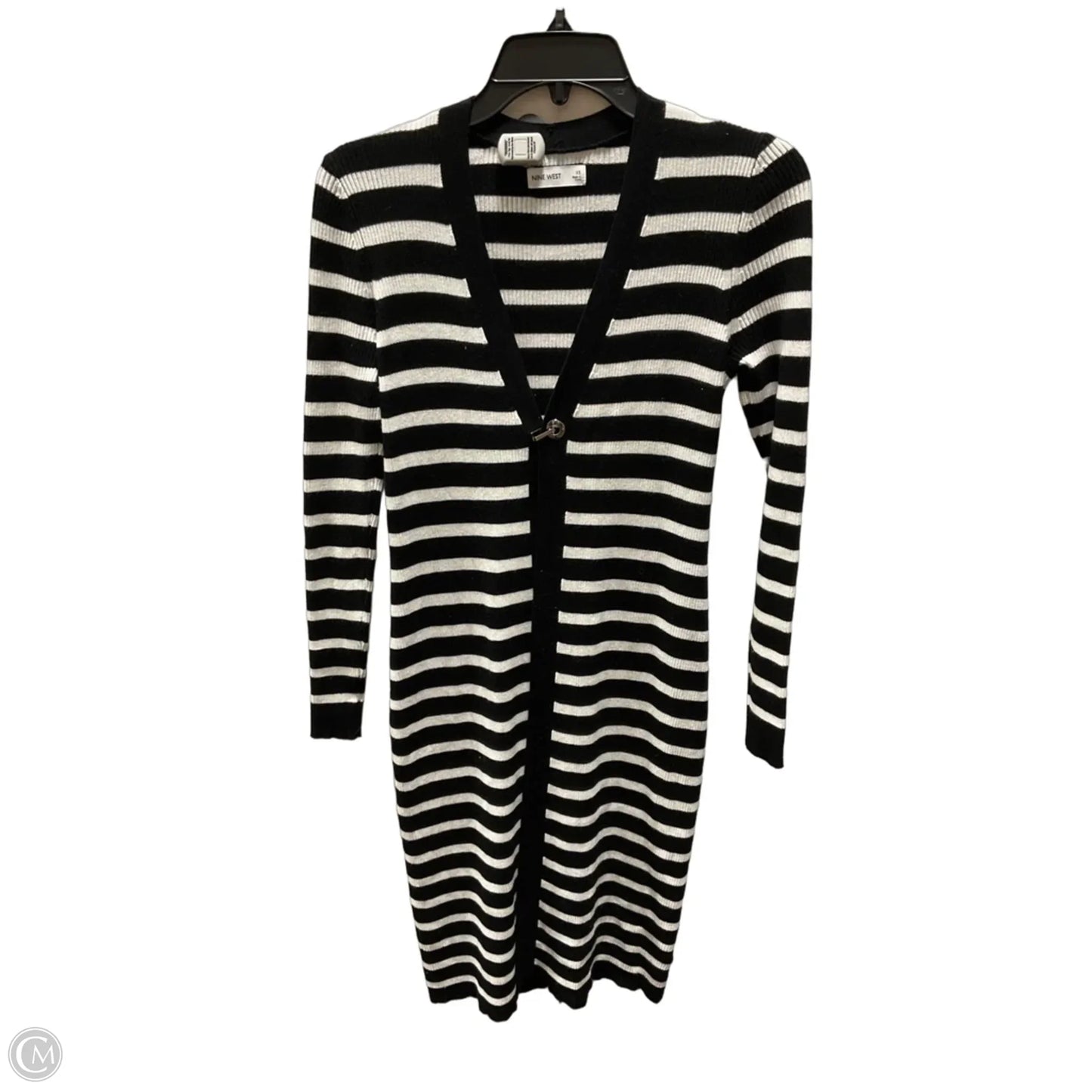 Cardigan By Nine West In Striped Pattern, Size: Xs
