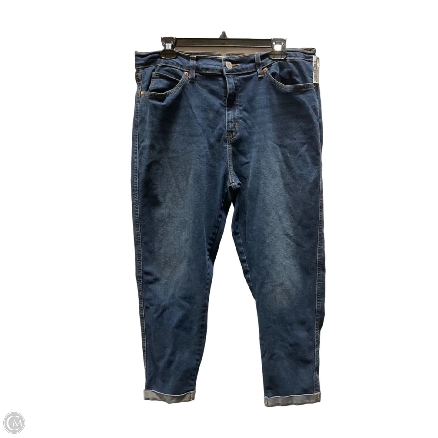 Jeans Boyfriend By Levis Signature In Blue Denim, Size: 12