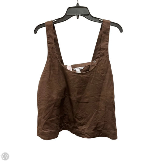 Top Sleeveless By Athleta In Brown, Size: L