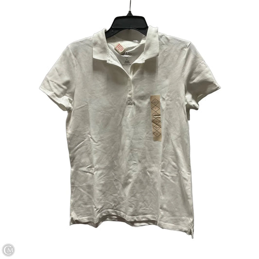 Top Short Sleeve By St Johns Bay In White, Size: M