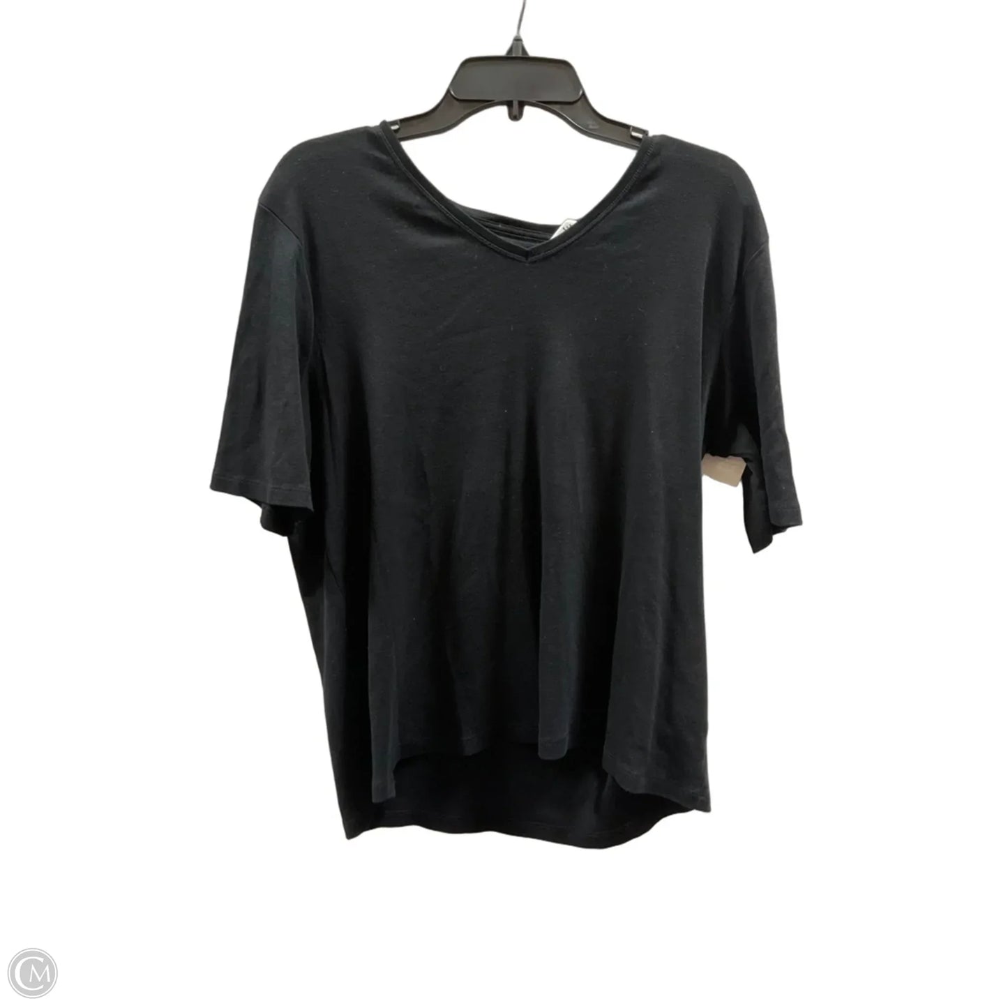 Top Short Sleeve Basic By Chicos In Black, Size: Xl