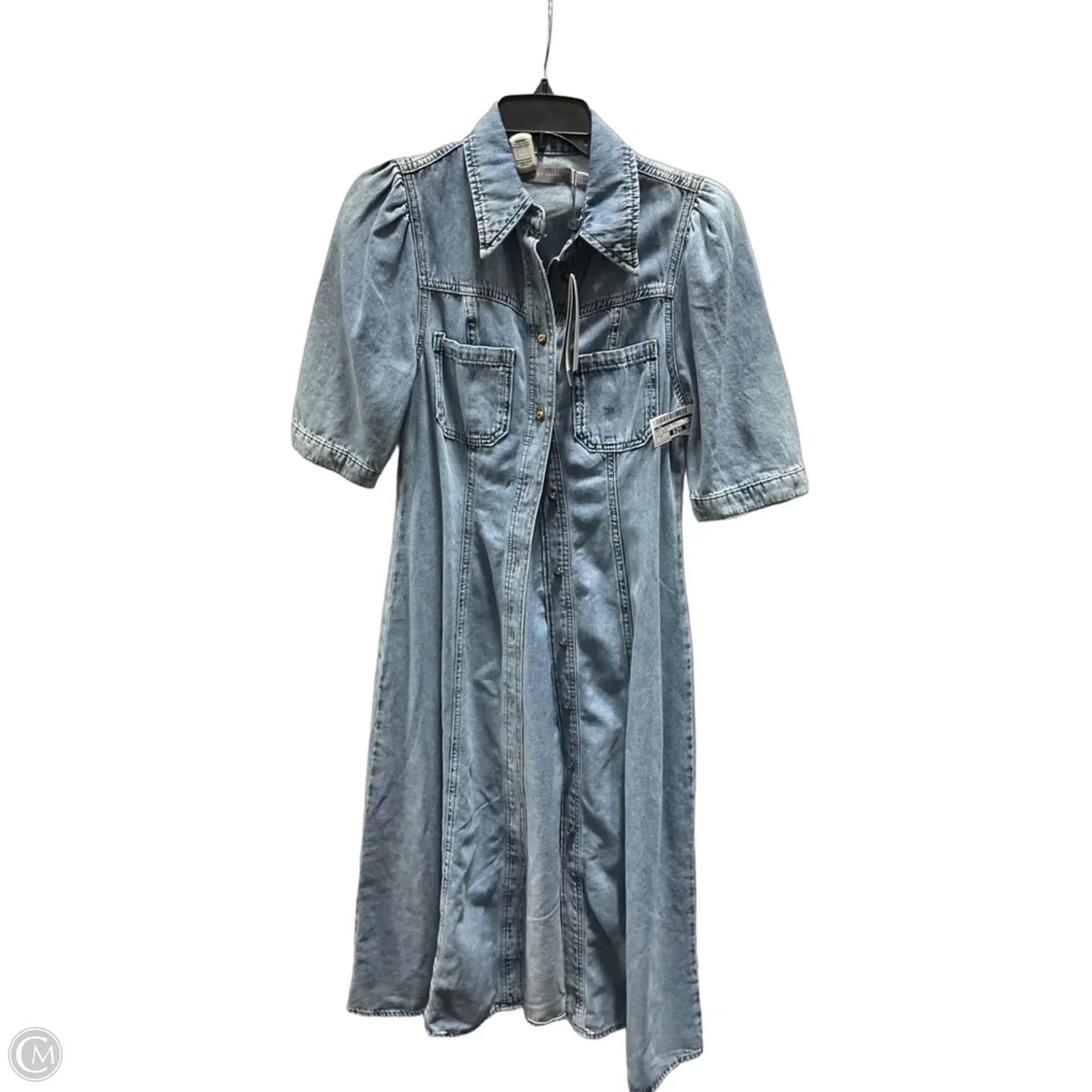 Dress Casual Midi By Cma In Blue Denim, Size: 6