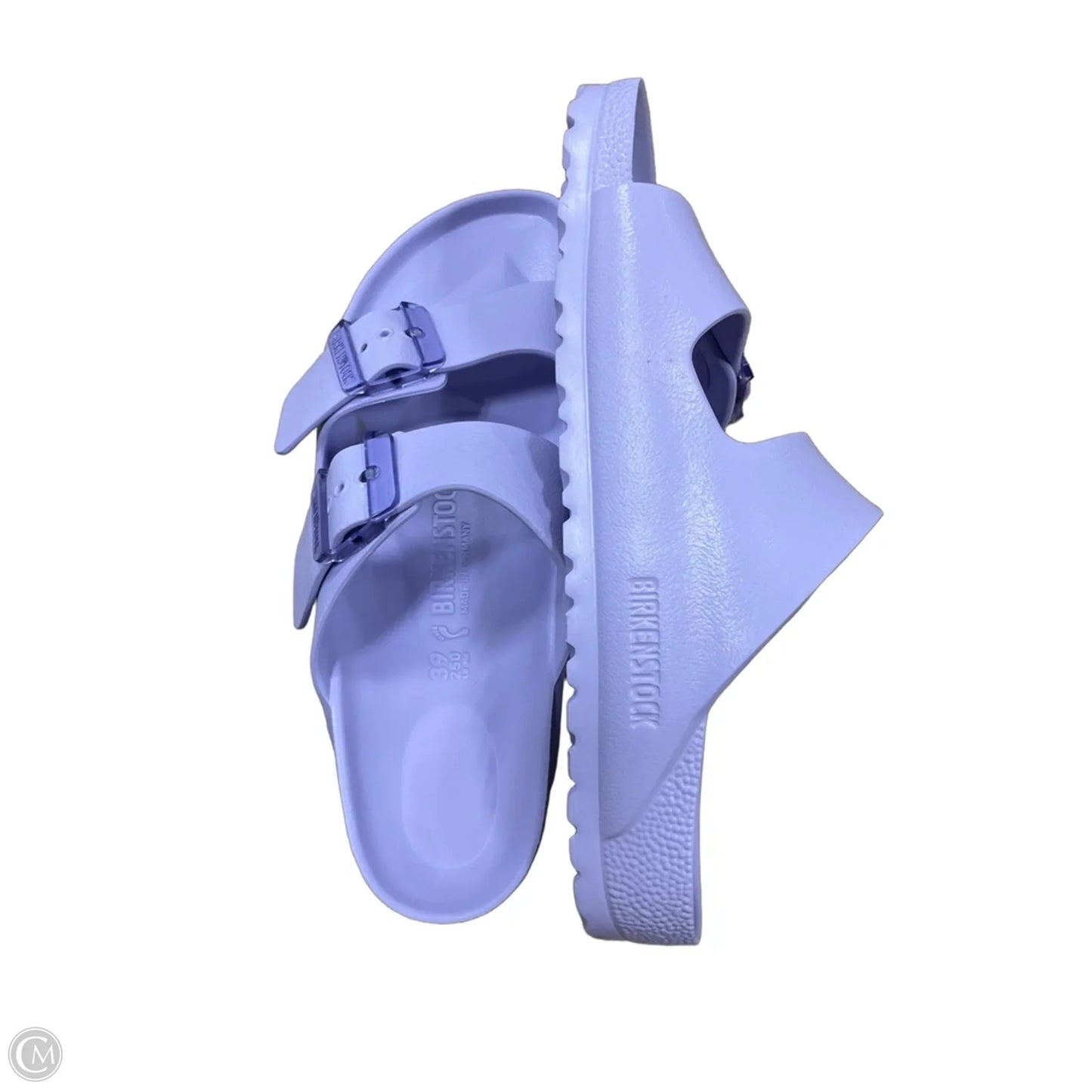Sandals Flats By Birkenstock In Purple, Size: 8.5