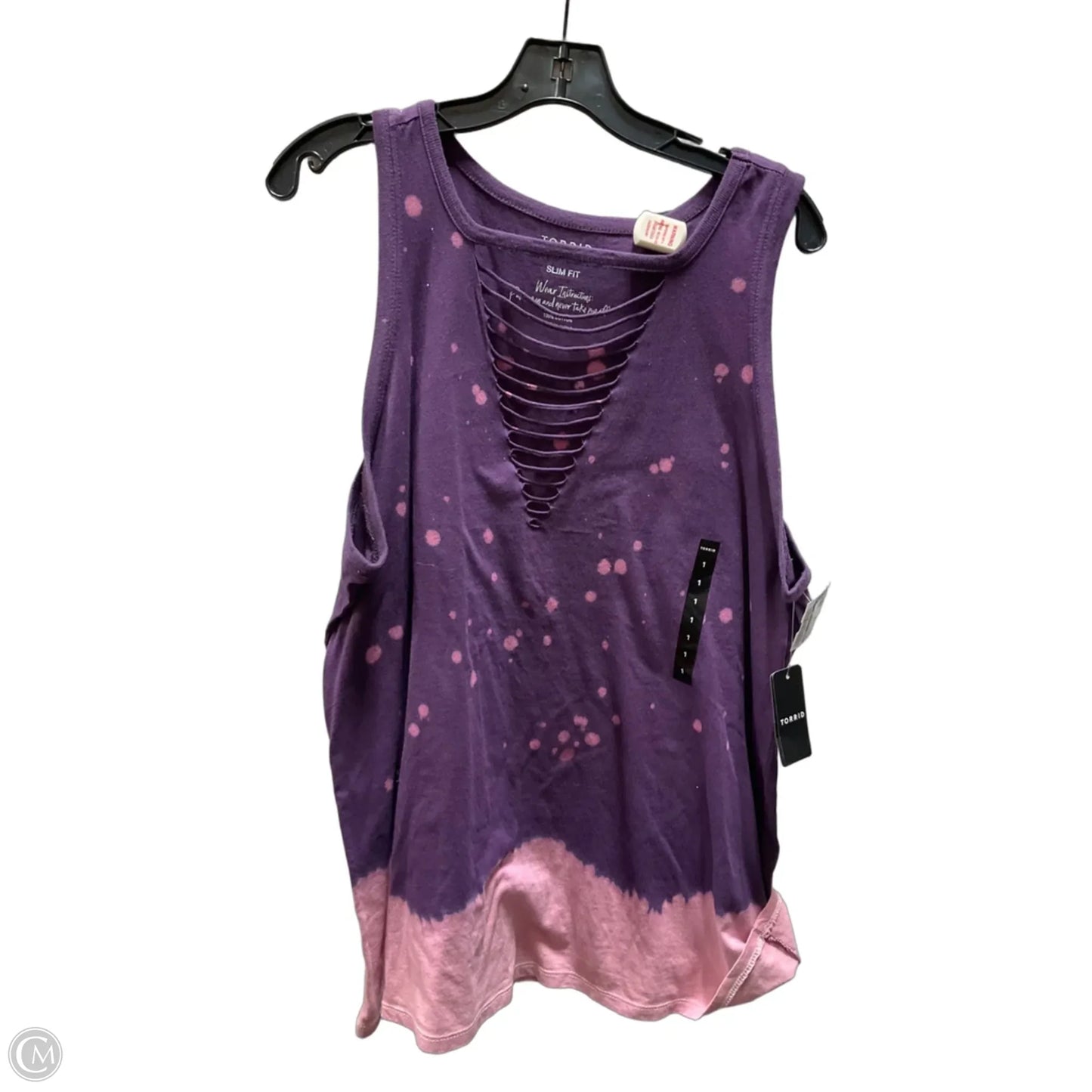 Top Sleeveless Basic By Torrid In Purple, Size: 1x