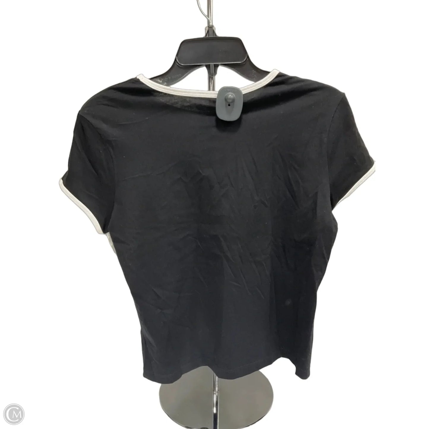 Top Short Sleeve Basic By C And C In Black, Size: Sp