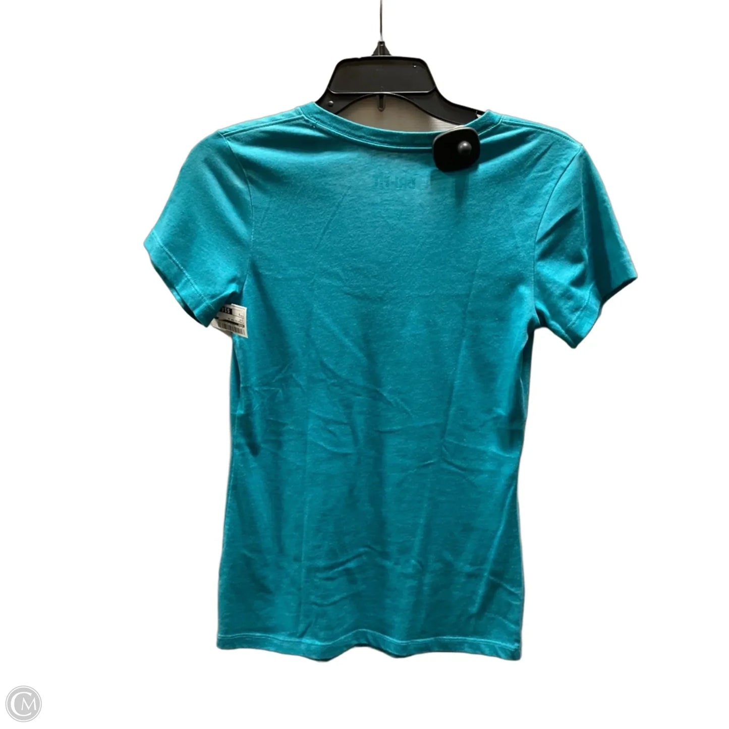 Athletic Top Short Sleeve By Nike In Blue, Size: S