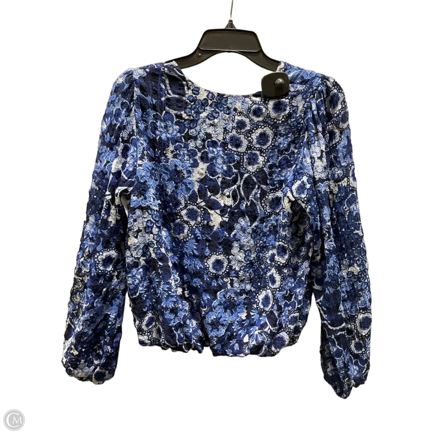 Top Long Sleeve By Karen Kane In Blue, Size: Xs