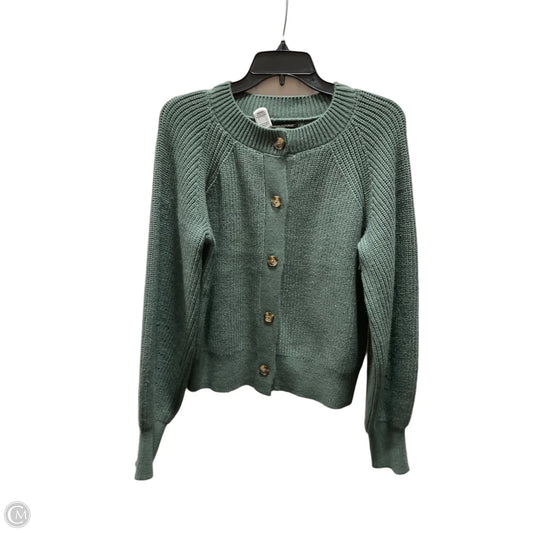 Sweater Cardigan By Banana Republic In Green, Size: M