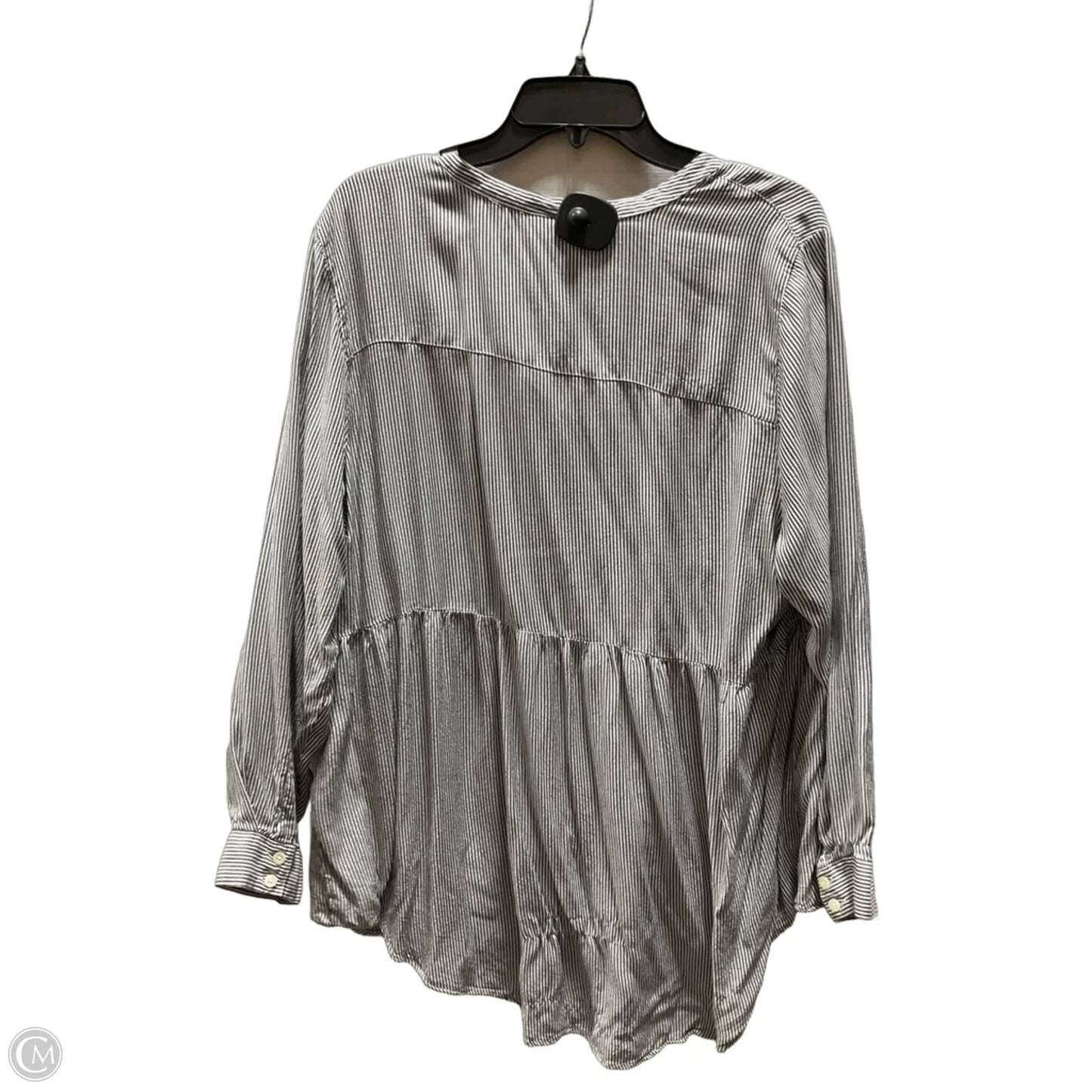 Top Long Sleeve By Torrid In Striped Pattern, Size: 1x