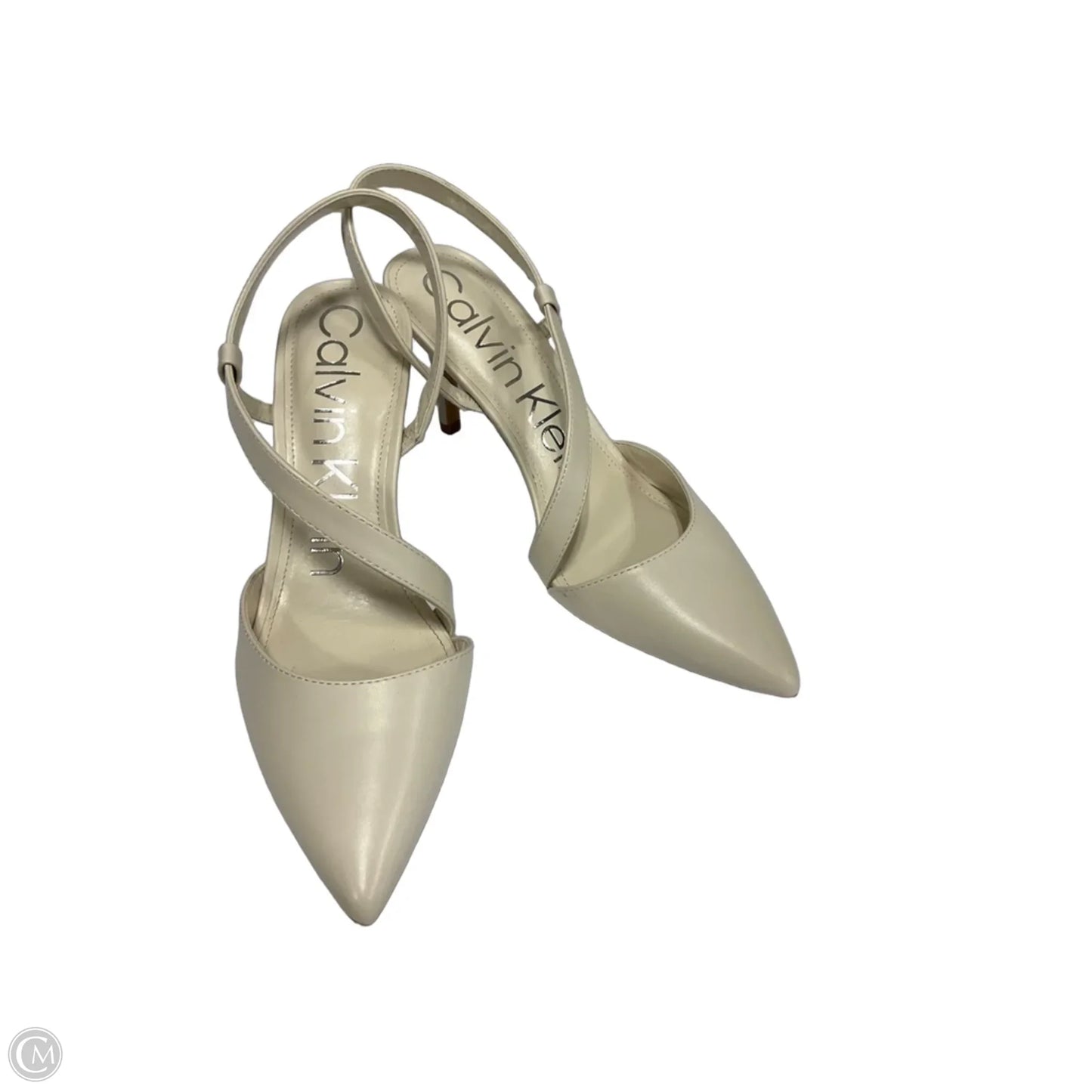 Shoes Heels Stiletto By Calvin Klein In Cream, Size: 8.5
