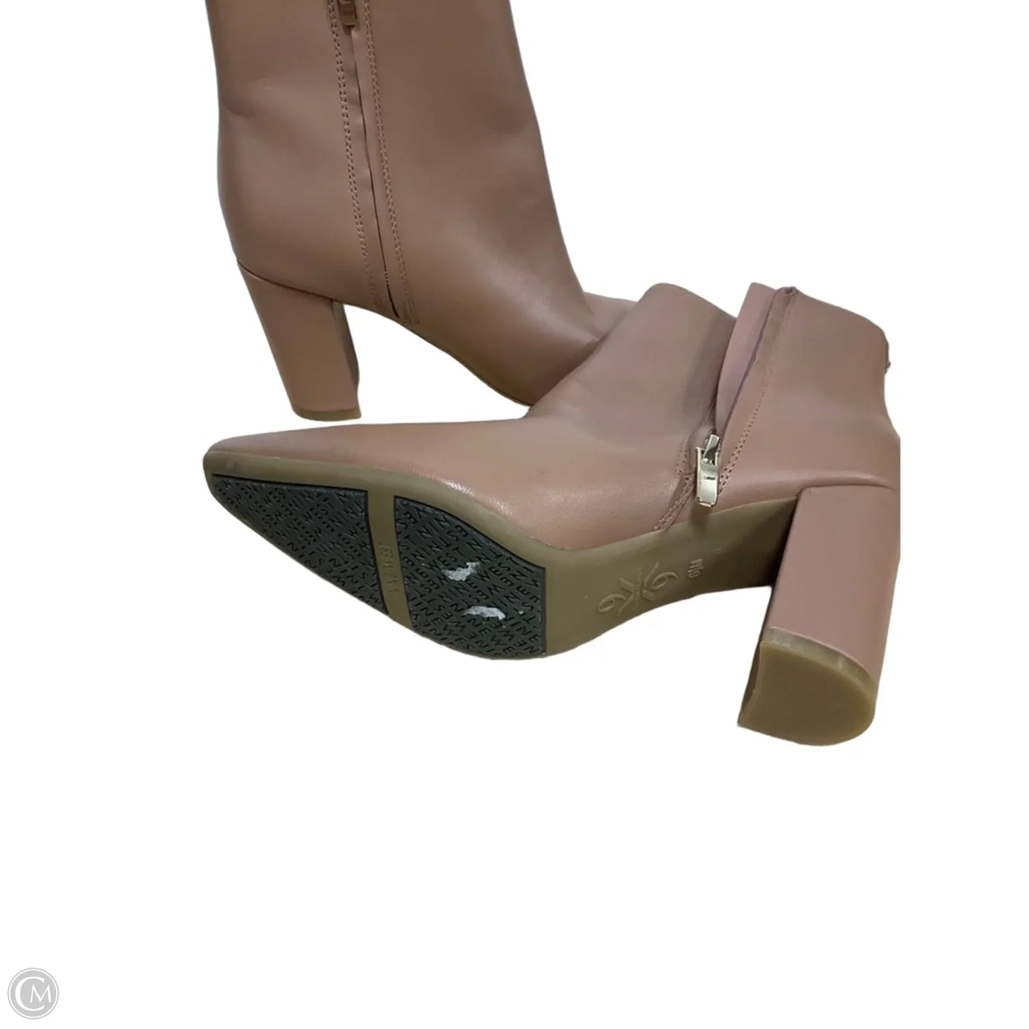 Boots Ankle Heels By Aldo In Brown, Size: 7.5