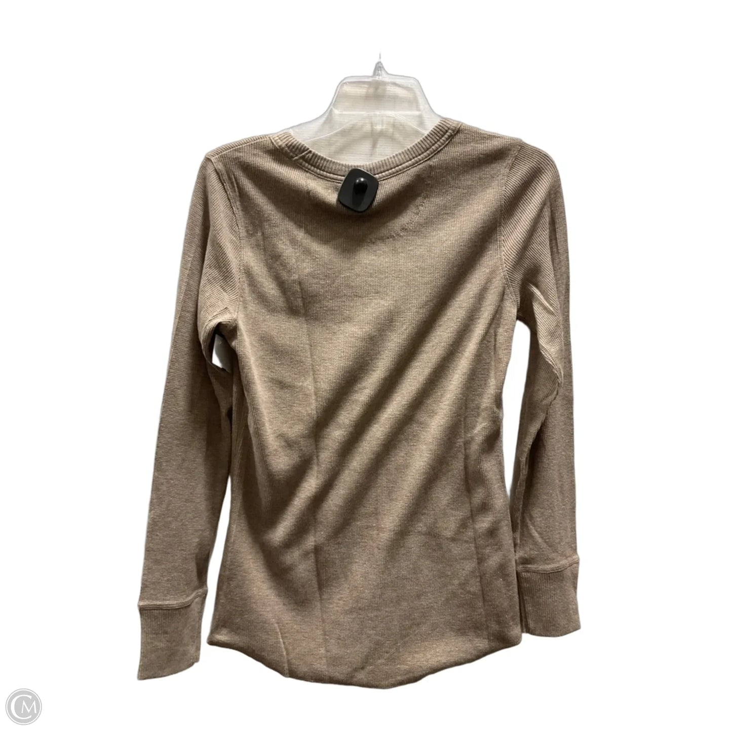 Top Long Sleeve Basic By Gap In Beige, Size: L