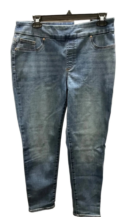 Jeans Jeggings By Chicos In Blue Denim, Size: 8