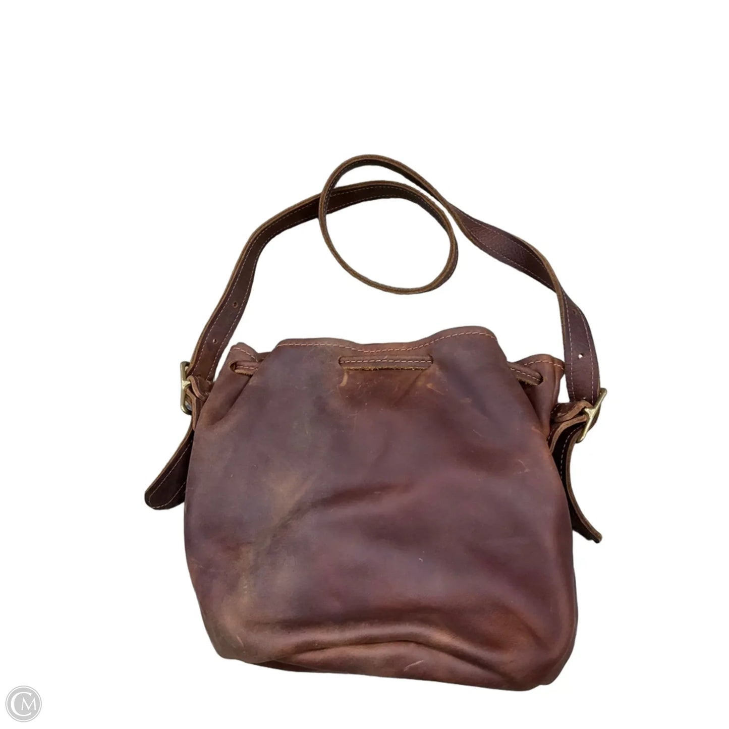 Handbag Leather By Cma, Size: Medium
