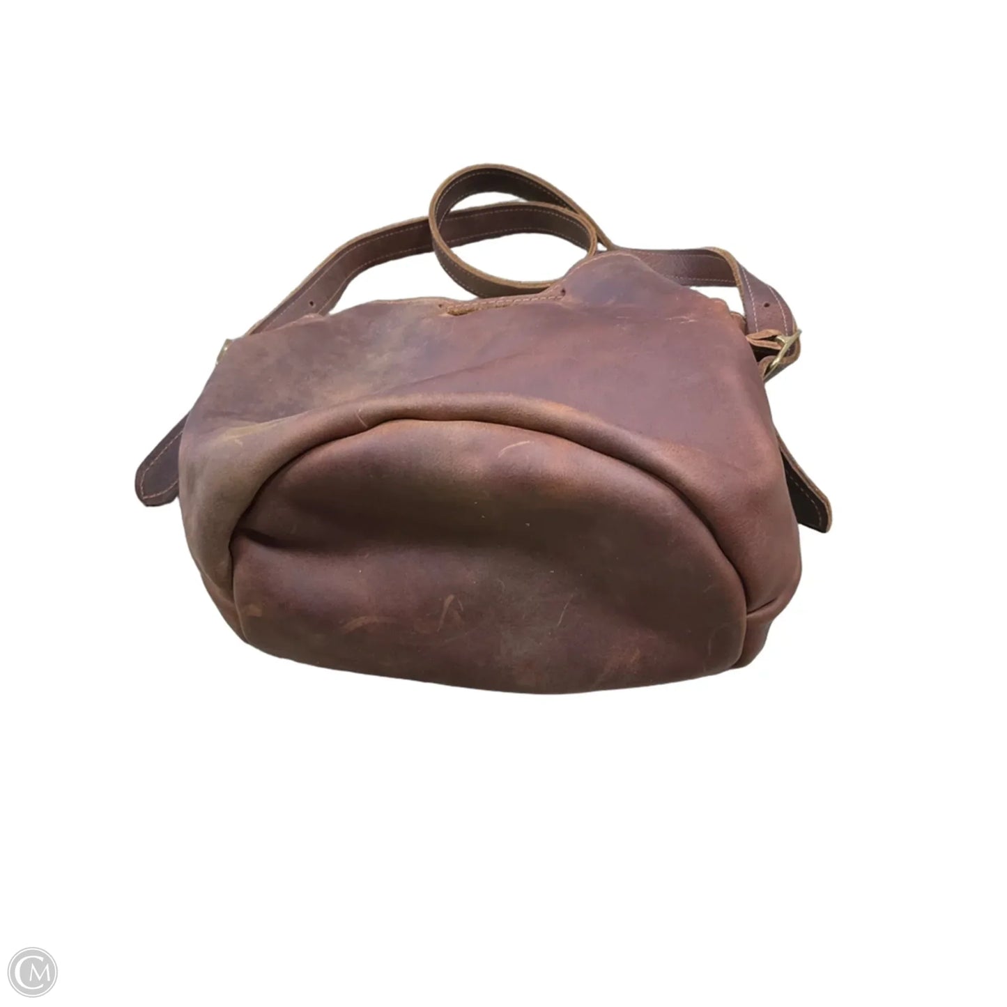 Handbag Leather By Cma, Size: Medium