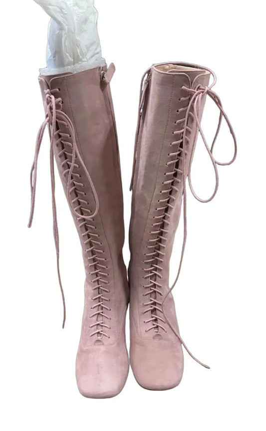 Boots Designer By Kate Spade In Pink, Size: 6.5