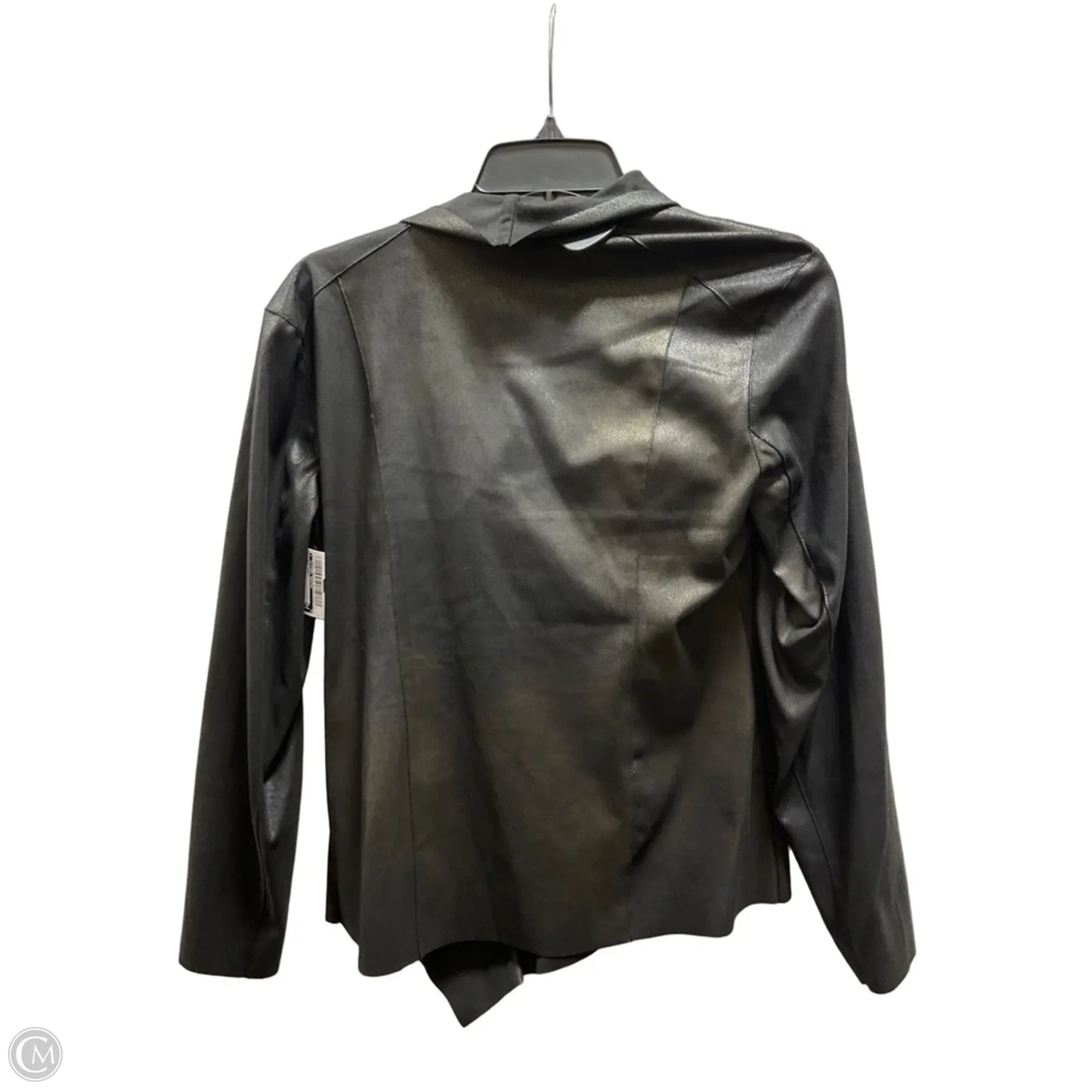 Jacket Moto By Clothes Mentor In Black, Size: M