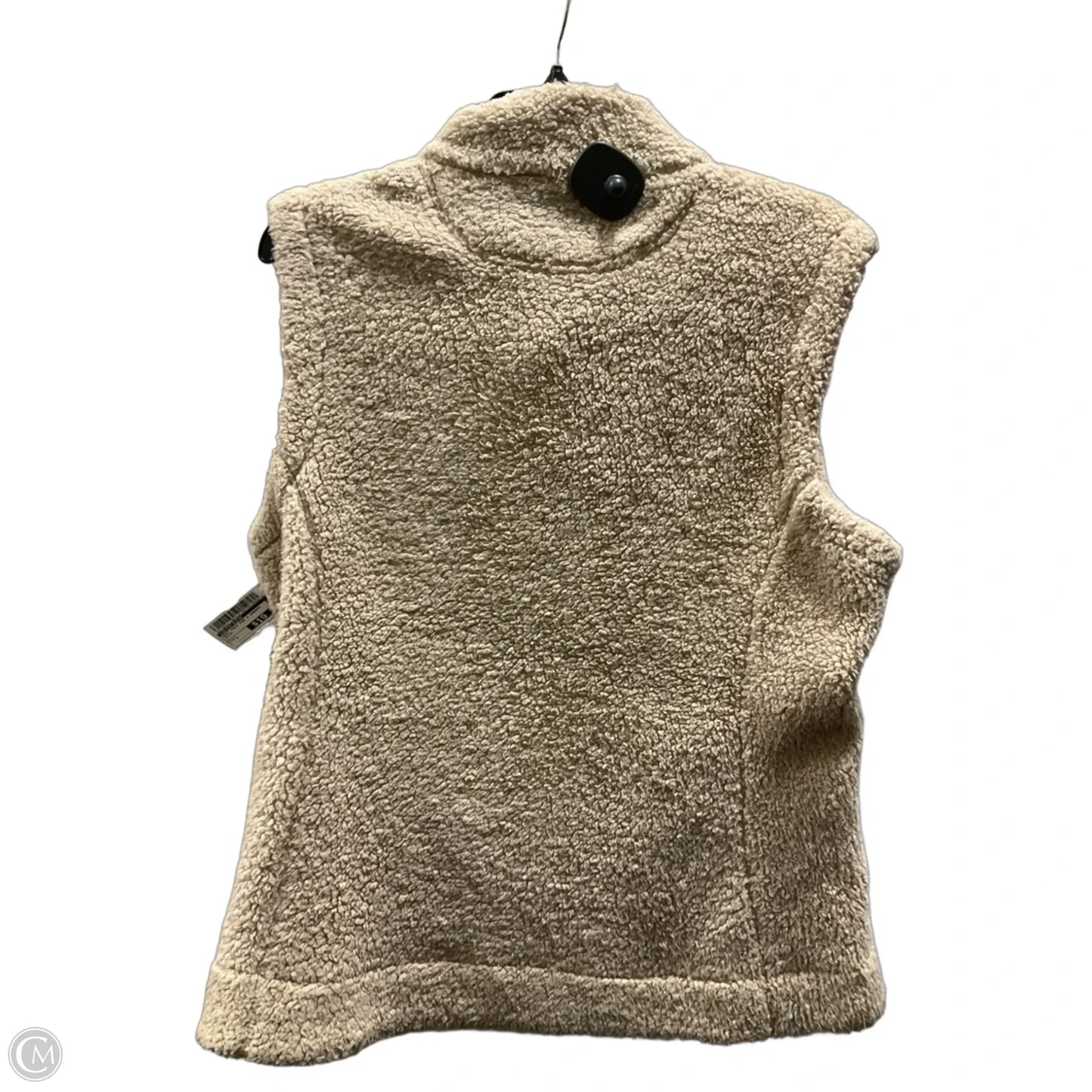 Vest Faux Fur & Sherpa By Calvin Klein In Beige, Size: L