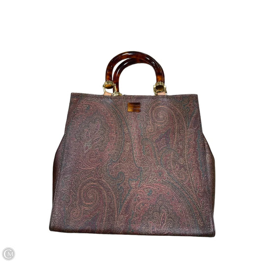 Handbag Leather By Etro, Size: Medium