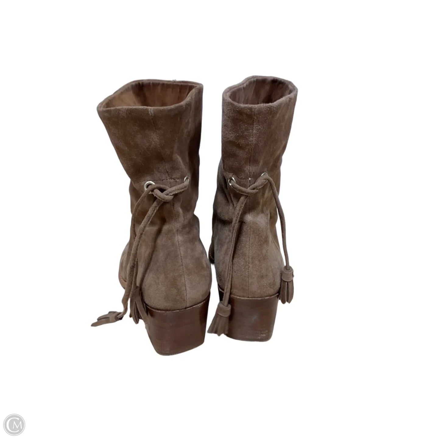 Boots Ankle Heels By Sole Society In Beige, Size: 9.5