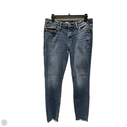 Jeans Skinny By Silver In Blue Denim, Size: 10