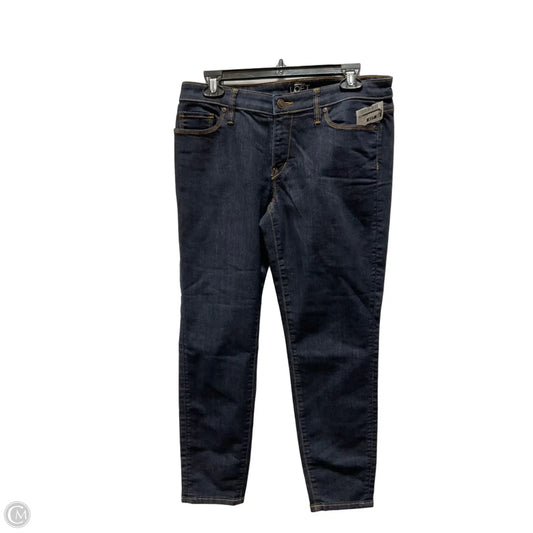 Jeans Skinny By Loft In Blue Denim, Size: 10