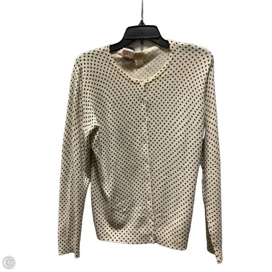 Cardigan By Peck And Peck In Polkadot Pattern, Size: L