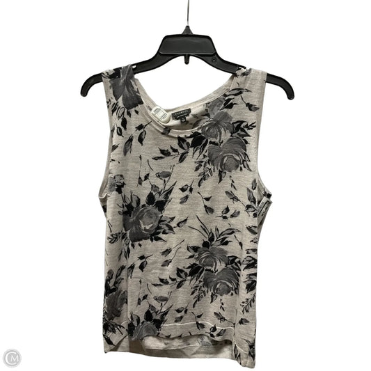 Top Sleeveless By Talbots In Floral Print, Size: L