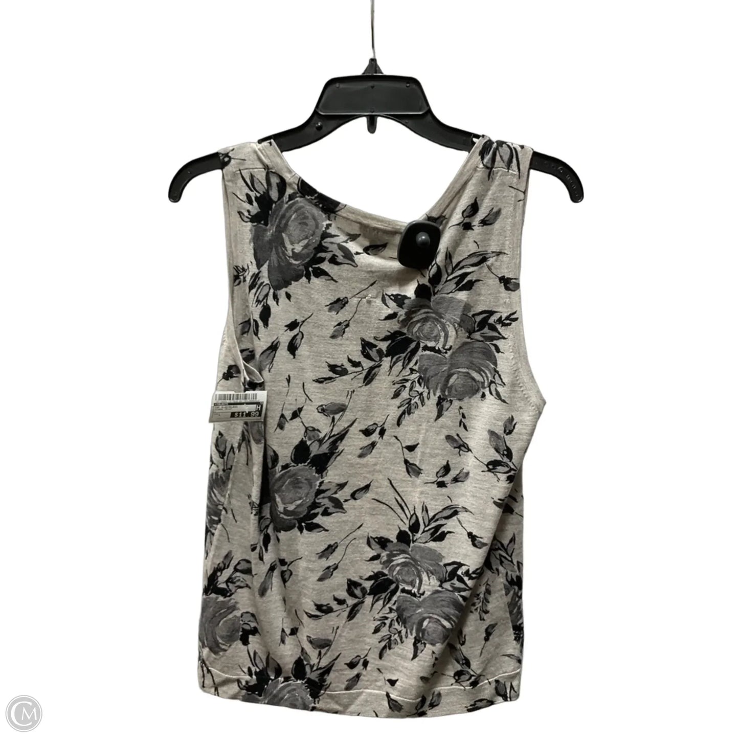 Top Sleeveless By Talbots In Floral Print, Size: L