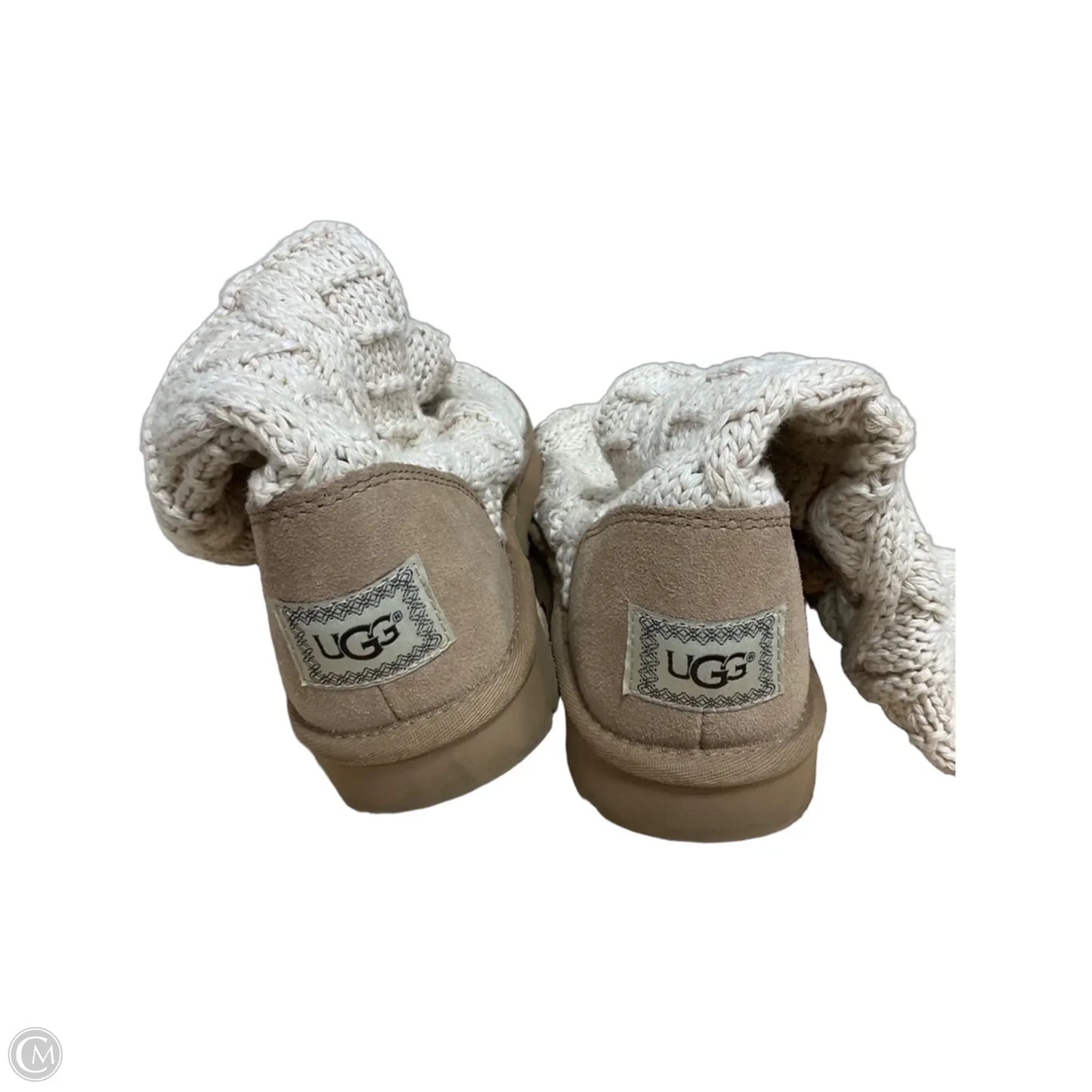 Slippers Designer By Ugg In Beige