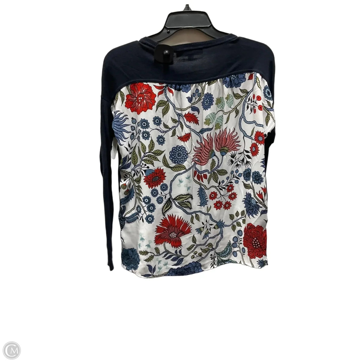 Top 3/4 Sleeve By Loft In Black, Size: Sp