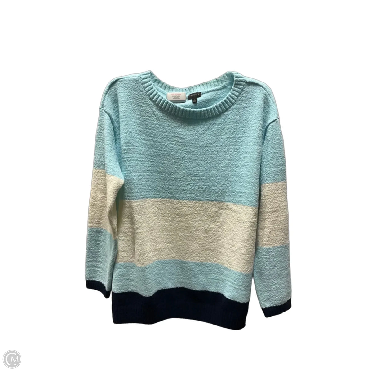 Top Long Sleeve By Talbots In Blue, Size: L