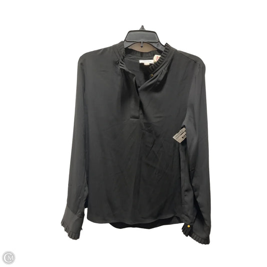 Top Long Sleeve By Calvin Klein In Black, Size: M