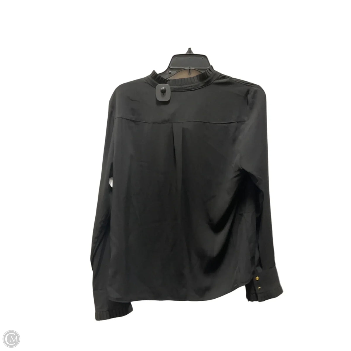 Top Long Sleeve By Calvin Klein In Black, Size: M