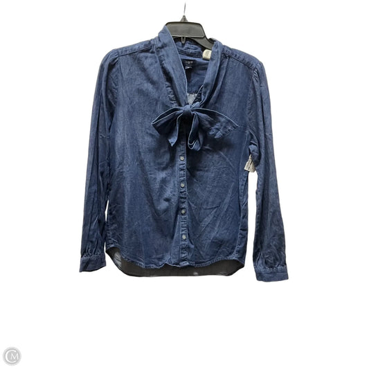 Top Long Sleeve By J. Crew In Blue, Size: M