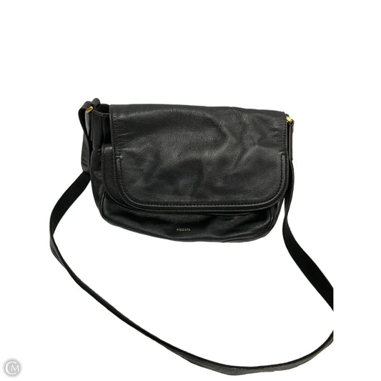 Crossbody Leather By Fossil, Size: Medium